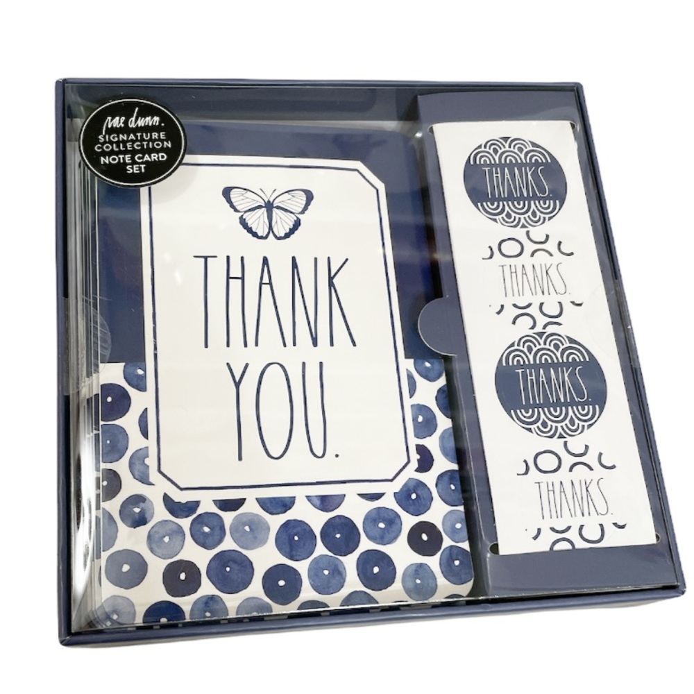 NIB Rae Dunn THANK YOU Note Card Set